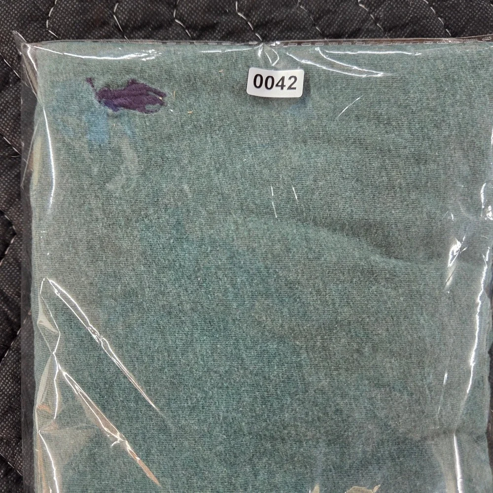 Polo Ralph Lauren Mens V-Neck T-Shirt Green Heathered Pony Logo Size M